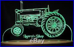 1936 John Deere A Tractor Edge Lit Awesome 21 Lighted Sign LED Plaque 36 VVD20