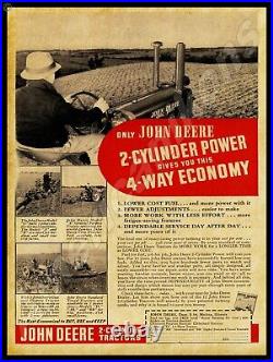 1938 John Deere 2 Cyl. Tractors NEW Metal Sign 24 x 30 USA STEEL XL Size, 7lb