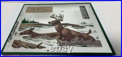1940s John Deer Implement Sign Mirror Thermometer Advertising Lyons Kansas Vtg