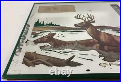 1940s John Deer Implement Sign Mirror Thermometer Advertising Lyons Kansas Vtg
