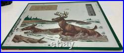 1940s John Deer Implement Sign Mirror Thermometer Advertising Lyons Kansas Vtg