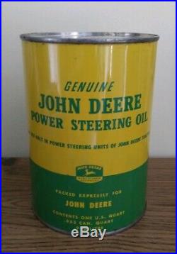 1950's John Deere Power Steering Oil Can Farm Tractor FULL