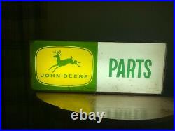 1950s John Deere parts light up sign excellant 4 legged deere original