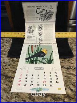 1956 Vintage John DeereWildlife BookCalendar-Birds of N. A. Excellent Condition