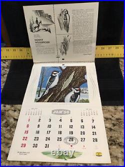 1956 Vintage John Deere Bird Wildlife Book Calendar- Excellent Condition