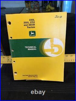 1987 John Deere 2355 2555 2755 & 2855N Tractors Technical Manual TM4434