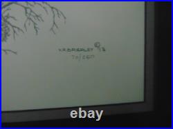 1993 Graphite Pencil Drawing John Deere Tractor By V. R. Brierley Signed 70/250