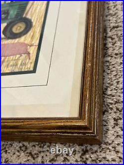 1993 P Buckley Moss Framed LE Print JOHN DEERE GIRLS Signed