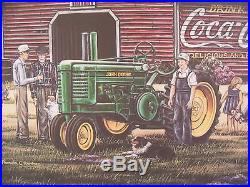 1998 Coca Cola John Deere Fine Art Print Signed Pamela C. Renfroe #1500/1500