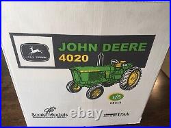 1/8 JOHN DEERE 4020 Tractor NIB Scale Model Signed By Joseph Ertl Made In USA