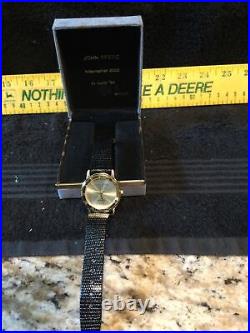 2000 John Deere/LeMarque Leather Band Wrist Watch Aftermarket 2000 St Louis-NIB