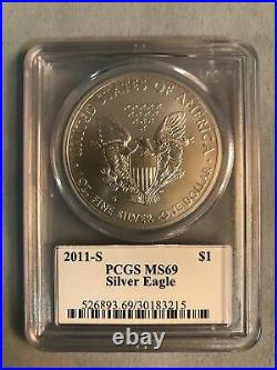 2011 S American Eagle PCGS MS69 Signed by 12th Chief Engraver John M. Mercanti