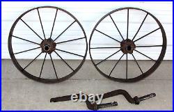 2 Antique 26 John Deere Tractor 901 Iron Steel Wheels 12 Spoke wDrop Axle 2502