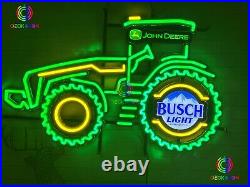 31 HOT John Deere Farm Tractor Busch Light LED Neon Sign Light Lamp With Dimmer