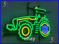 31 HOT John Deere Farm Tractor Busch Light LED Neon Sign Light Lamp With Dimmer