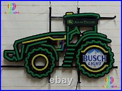 31 HOT John Deere Farm Tractor Busch Light LED Neon Sign Light Lamp With Dimmer