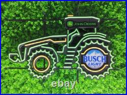 31 John Deere Farm Tractor Machine Beer LED Neon Light Lamp Sign With Dimmer