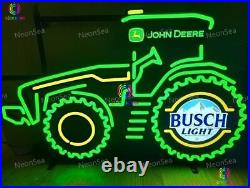 31 John Deere Farmers Farming Corn Tractor Busch Lighted UP Beer LED Neon Sign