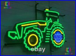 31 Larger John Deere Farmer Tractor Busch Light LED Neon Sign Light With Dimmer
