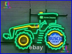 31 New John Deere Farmer Tractor Busch Light LED Neon Sign Light With Dimmer