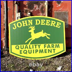 32in John Deere Farm Equipment Sign Vintage Style Repop Sign