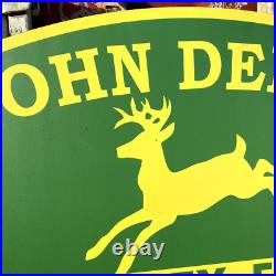 32in John Deere Farm Equipment Sign Vintage Style Repop Sign