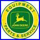 3_John_Deere_Equipment_Parts_Service_28_Round_Heavy_Duty_USA_Metal_Adv_Sign_01_qa