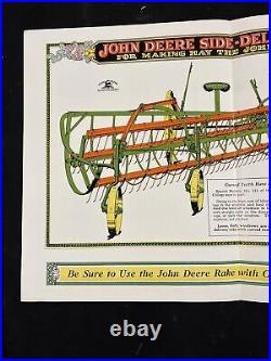 3 Vintage 1930 1931 John Deere Sales Brochures Spreader Plow Rake Moline ILL