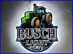 4850 John Deere Tractor Equipment 2D LED 20x17 Neon Sign Light For Farmers