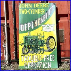 48in John Deere Farm Tractors Vintage Style Sign Repop Advertising