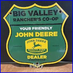 53 Vintage Style''john Deere Dealer Sign'' 11.5x11.5 Inch Porcelain Sign