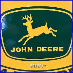 54 Vintage Style''john Deere Farm Equipment'' 11x16.5 In Porcelain Dealer Sign