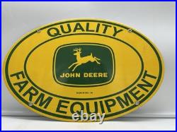 54 Vintage Style''john Deere Farm Equipment'' 11x16.5 In Porcelain Dealer Sign 54 Vintage Style''john Deere Farm Equipment'' 11x16.5 In Porcelain Dealer Sign