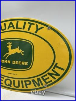 54 Vintage Style''john Deere Farm Equipment'' 11x16.5 In Porcelain Dealer Sign 54 Vintage Style''john Deere Farm Equipment'' 11x16.5 In Porcelain Dealer Sign