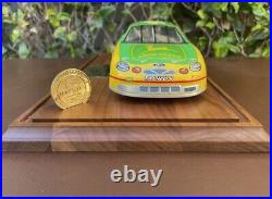 #97 Nascar Model Car Signed with Coin And Displayed Case B17