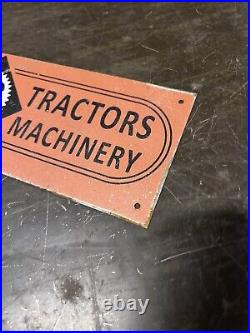 Allis Chalmers sign Oil Can Gas Pump Tractor Parts Dealer Plow Farm Seed Feed