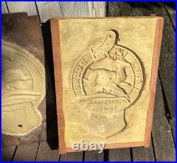 Antique JOHN DEERE Sign Foundry Factory Mold Cast Farm Machinery Jumping Deer Antique JOHN DEERE Sign Foundry Factory Mold Cast Farm Machinery Jumping Deer