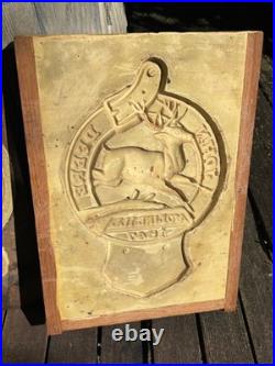 Antique JOHN DEERE Sign Foundry Factory Mold Cast Farm Machinery Jumping Deer Antique JOHN DEERE Sign Foundry Factory Mold Cast Farm Machinery Jumping Deer