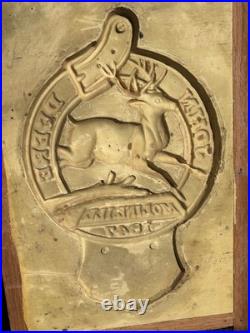 Antique JOHN DEERE Sign Foundry Factory Mold Cast Farm Machinery Jumping Deer Antique JOHN DEERE Sign Foundry Factory Mold Cast Farm Machinery Jumping Deer