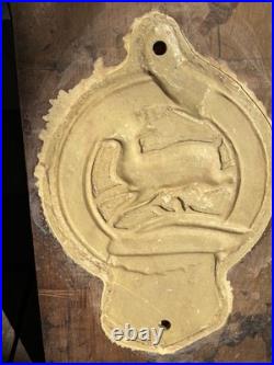 Antique JOHN DEERE Sign Foundry Factory Mold Cast Farm Machinery Jumping Deer Antique JOHN DEERE Sign Foundry Factory Mold Cast Farm Machinery Jumping Deer