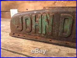Antique John Deere Grill Radiator Top Gp G D Sign B A Base Farm Tractor C-266-R