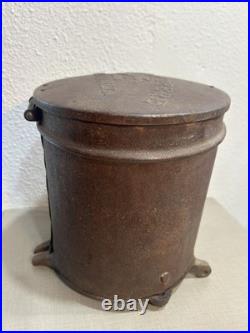 Antique John Deere Moline ILL Cast Iron Corn Planter Seed Box & Lid Farm Sign