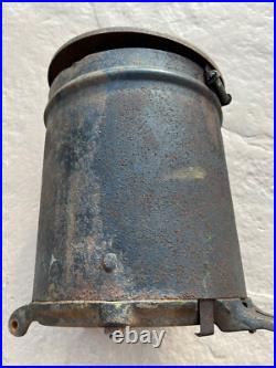 Antique John Deere Moline ILL Cast Iron Corn Planter Seed Box & Lid Farm Sign