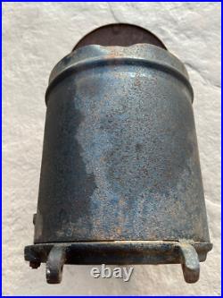 Antique John Deere Moline ILL Cast Iron Corn Planter Seed Box & Lid Farm Sign