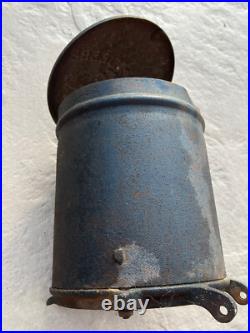 Antique John Deere Moline ILL Cast Iron Corn Planter Seed Box & Lid Farm Sign