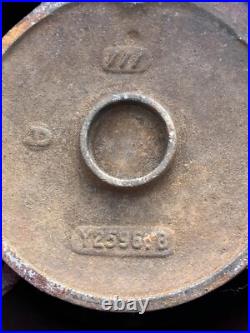 Antique John Deere Moline ILL Cast Iron Corn Planter Seed Box & Lid Farm Sign