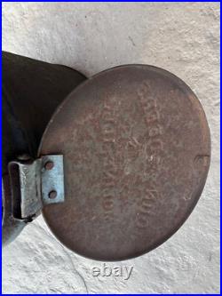 Antique John Deere Moline ILL Cast Iron Corn Planter Seed Box & Lid Farm Sign