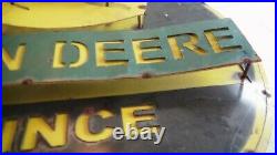 Antique John Deere Sign Very Unique 3D Metal Sign