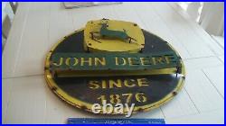 Antique John Deere Sign Very Unique 3D Metal Sign