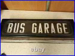 Antique VTG John Deere Dubuque Iowa GMC bus side Destination Roll Sign in Box